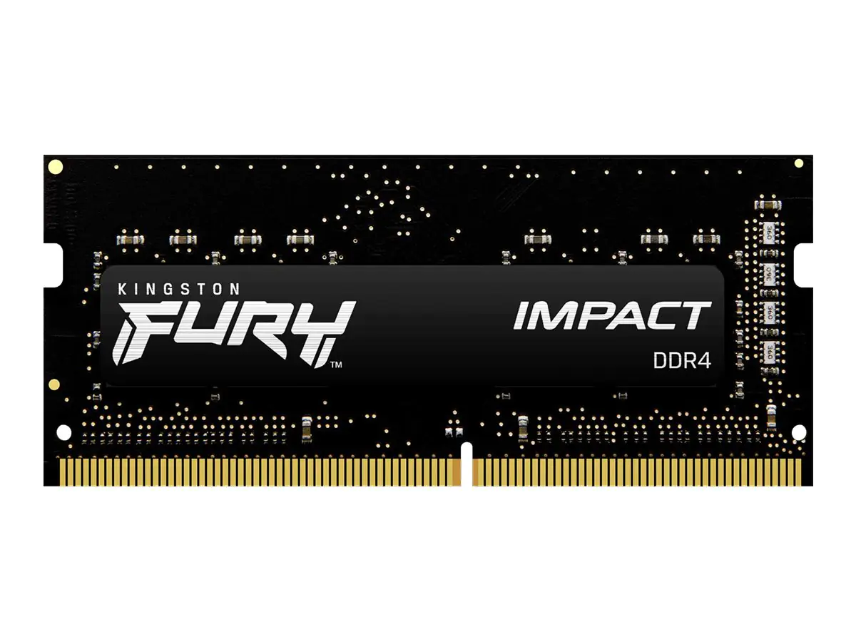 Kingston FURY Impact - DDR4 - Modul - 8 GB - SO DIMM 260-PIN - 2666 MHz / PC4-21300 - CL15 - 1.2 V - ungepuffert - non-ECC - Schwarz