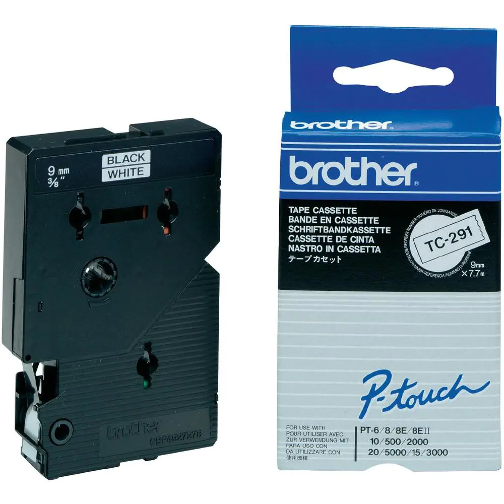 Brother - Schwarz, weiß - Rolle (0,9 cm) 1 Kassette(n) laminiertes Band - für P-Touch PT-15, PT-20, PT-2000, PT-3000, PT-500, PT-5000, PT-6, PT-8, PT-8E Brother - Schwarz, weiß - Rolle (0,9 cm) 1 Kassette(n) laminiertes Band - für P-Touch PT-15, PT-20, PT-2000, PT-3000, PT-500, PT-5000, PT-6, PT-8, PT-8E