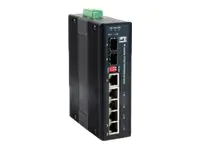 LevelOne IES-0600 - Switch - unmanaged - 4 x 10/100 + 1 x Gigabit SFP + 1 x Kombi-Gigabit-SFP - an DIN-Schiene montierbar - Gleichstrom