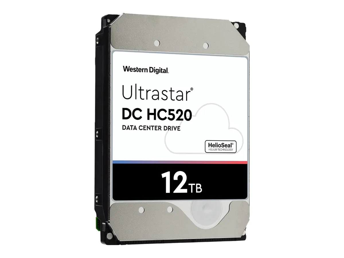 WD Ultrastar DC HC520 HUH721212ALE604 - Festplatte - 12 TB - intern - 3.5" (8.9 cm) - SATA 6Gb/s - 7200 rpm - Puffer: 256 MB