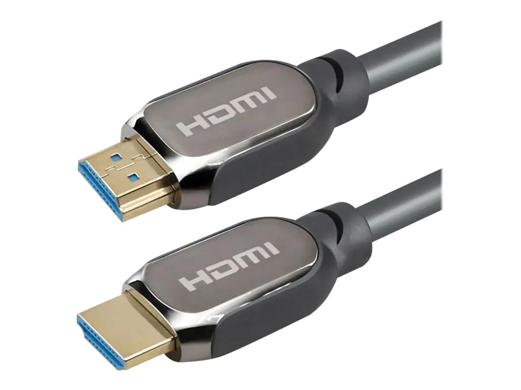 Roline - HDMI-Kabel mit Ethernet - HDMI männlich zu HDMI männlich - 3 m - Doppelisolierung - Schwarz - im Freien, 8K50/60Hz (7680 x 4320) Support