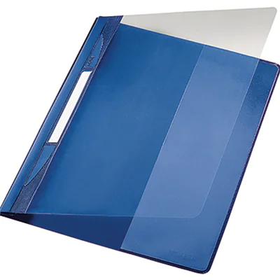 Leitz Schnellhefter Exquisit DIN A4, Überbreite PVC-Hartfolie blau Leitz Schnellhefter Exquisit DIN A4, Überbreite PVC-Hartfolie blau