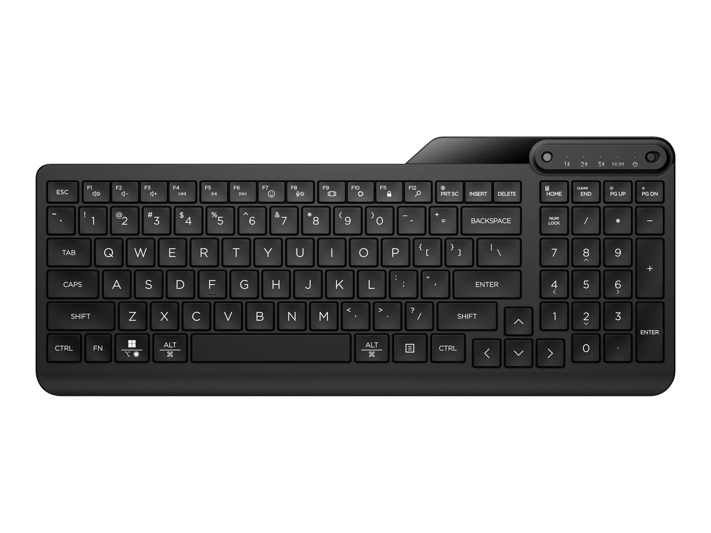 HP Pavilion 600 - Tastatur - kabellos - Deutsch - Jet Black - für OMEN by HP Laptop 16; Victus by HP Laptop 16; HP 24, 27; Laptop 15, 17; Pavilion 27, TP01