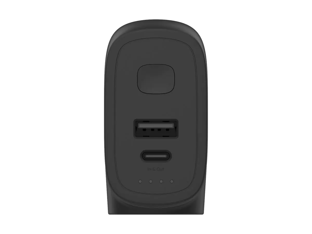 Belkin BoostCharge - Power Bank / Stromadapter - 5000 mAh - 25 Watt - Fast Charge, PD 3.0 - 2 Ausgabeanschlussstellen (USB, 24 pin USB-C) - Schwarz