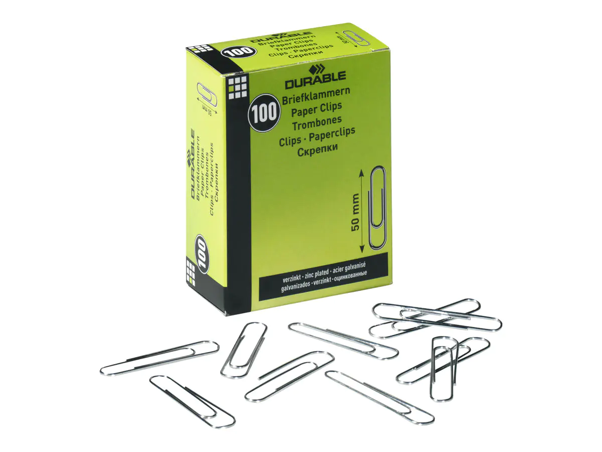 Durable Büroklammern - 50 mm - zinkbeschichtet 122425