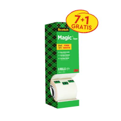 Scotch Klebefilm Magic 810 8-1933R8 19mmx33m 8 Rl./Pack. Scotch Klebefilm Magic 810 8-1933R8 19mmx33m 8 Rl./Pack.