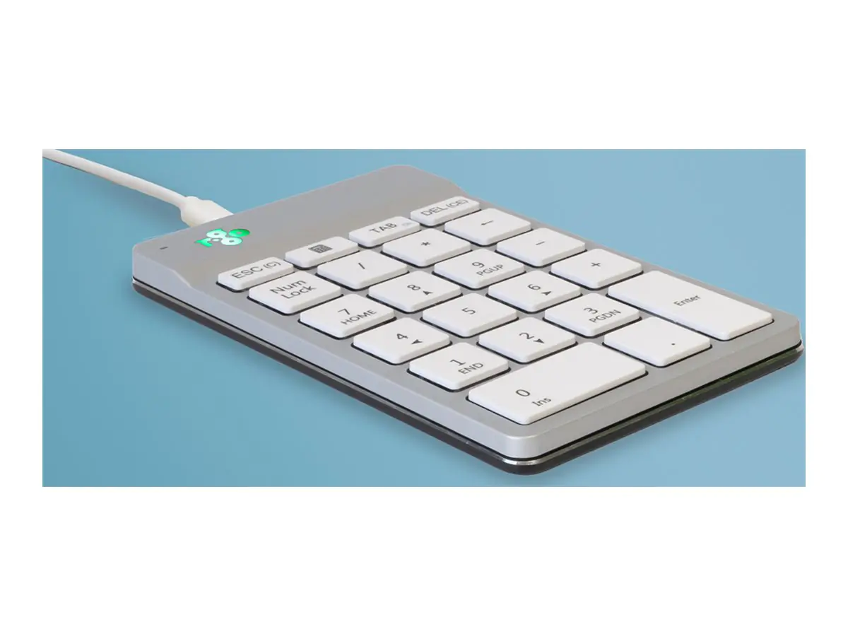 R Go Nummernblock Compact break - Tastenfeld - USB, USB-C - weiß