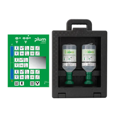 PLUM Augenspülstation iBox 2 42,5 x 29,4 x 13,5 cm (B x H x T) 2 x 500 ml Plum Eyewash (4604), Piktogrammtafel Polypropylen schwarz PLUM Augenspülstation iBox 2 42,5 x 29,4 x 13,5 cm (B x H x T) 2 x 500 ml Plum Eyewash (4604), Piktogrammtafel Polypropylen schwarz