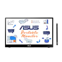 ASUS ZenScreen Ink MB14AHD - LED-Monitor - 35.6 cm (14") - tragbar - Touchscreen - 1920 x 1080 Full HD (1080p) @ 60 Hz - IPS - 220 cd/m² - 800:1 - 5 ms - Micro HDMI, 2xUSB-C - Schwarz