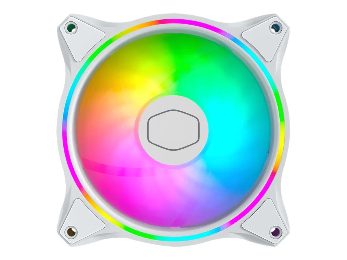 CoolerMaster MasterFan MF120 HALO - White Edition - Gehäuselüfter - 120 mm