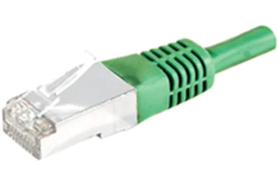 Dexlan - Patch-Kabel - RJ-45 (M) zu RJ-45 (M) - 7.5 m - SFTP, PiMF - CAT 6a - geformt - grün