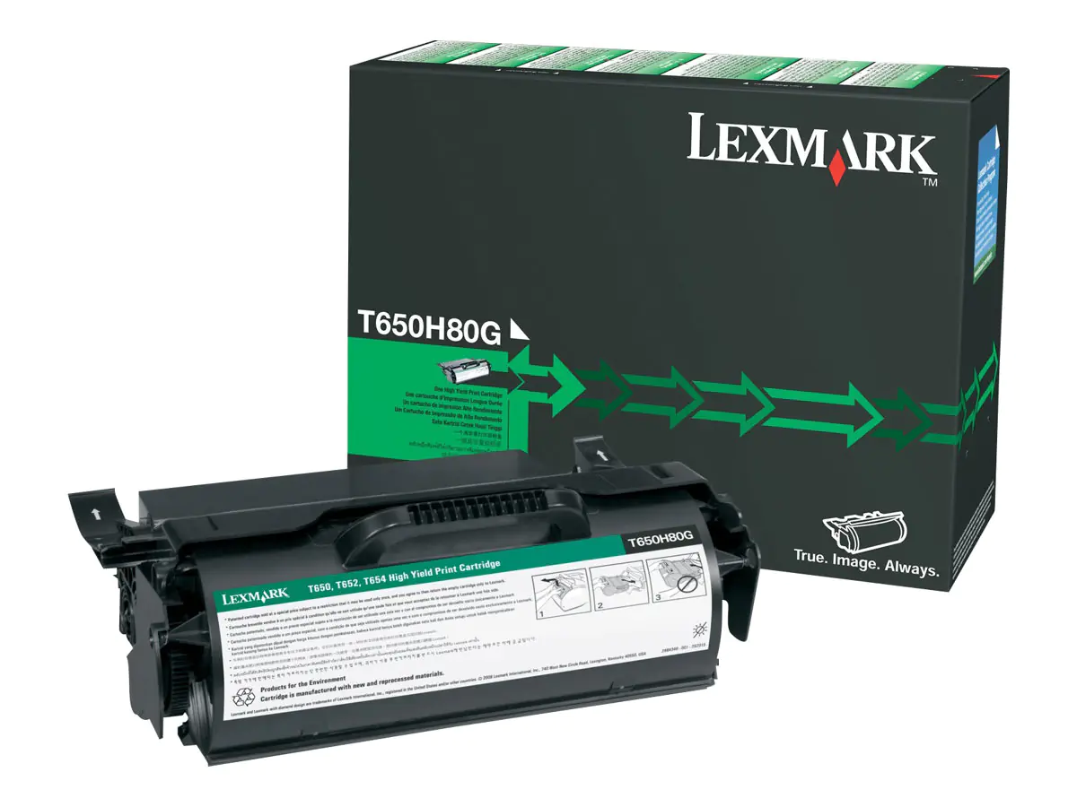 Lexmark - Hohe Ergiebigkeit - Schwarz - Original - Tonerpatrone - für Lexmark T650dn, T650dtn, T650n, T652dn, T652dtn, T652n, T654dn, T654dtn, T654n