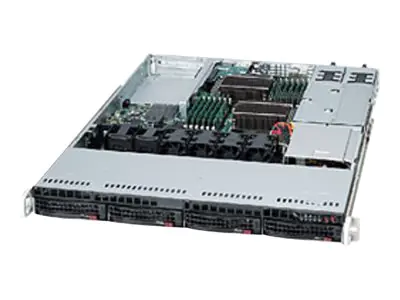 Supermicro SC815 TQC-R706WB2 - Rack-Montage - 1U - Erweitertes ATX - SATA/SAS - Hot-Swap 750 Watt - Schwarz