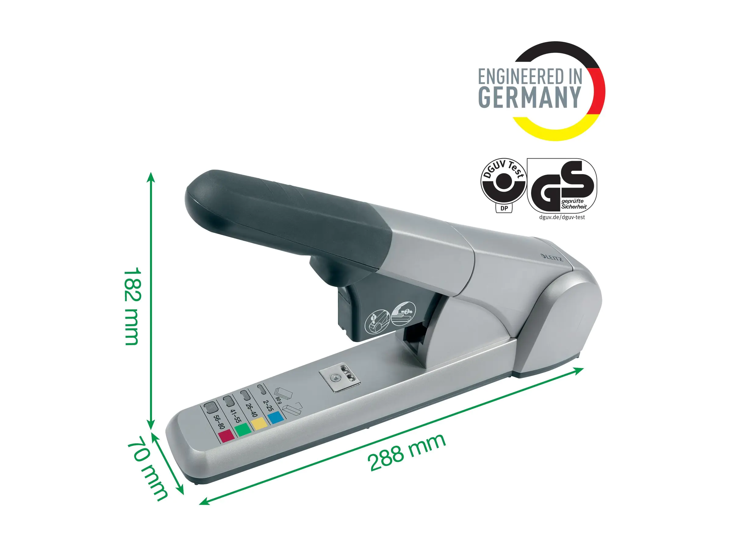 Esselte Leitz Hefter - strapazierbar - 80 Blätter / 55510084