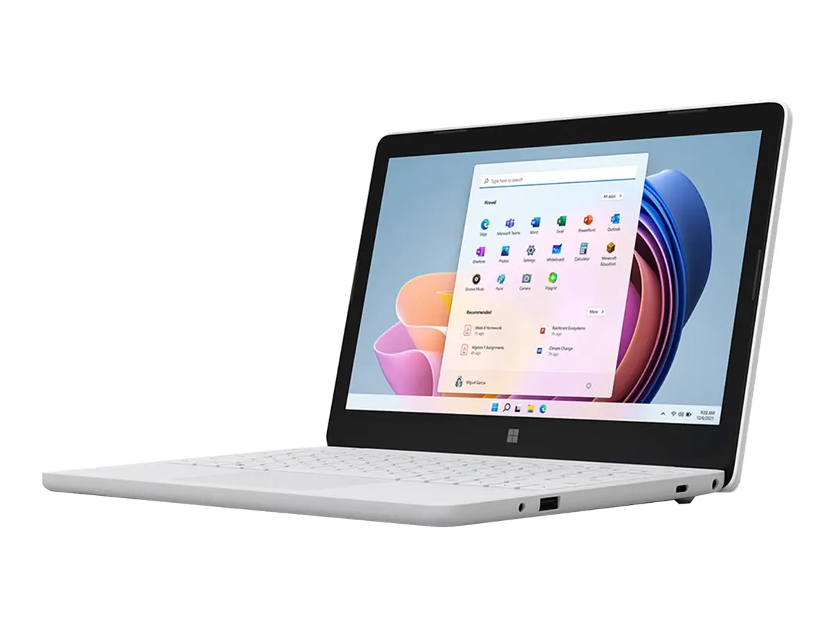 Microsoft Surface Laptop SE - Intel Celeron N4120 / 1.1 GHz - Win 11 SE - UHD Graphics 600 - 8 GB RAM - 128 GB eMMC - 29.5 cm (11.6") 1366 x 768 (HD) - Wi-Fi 5 - Glacier - für Bildungseinrichtungen