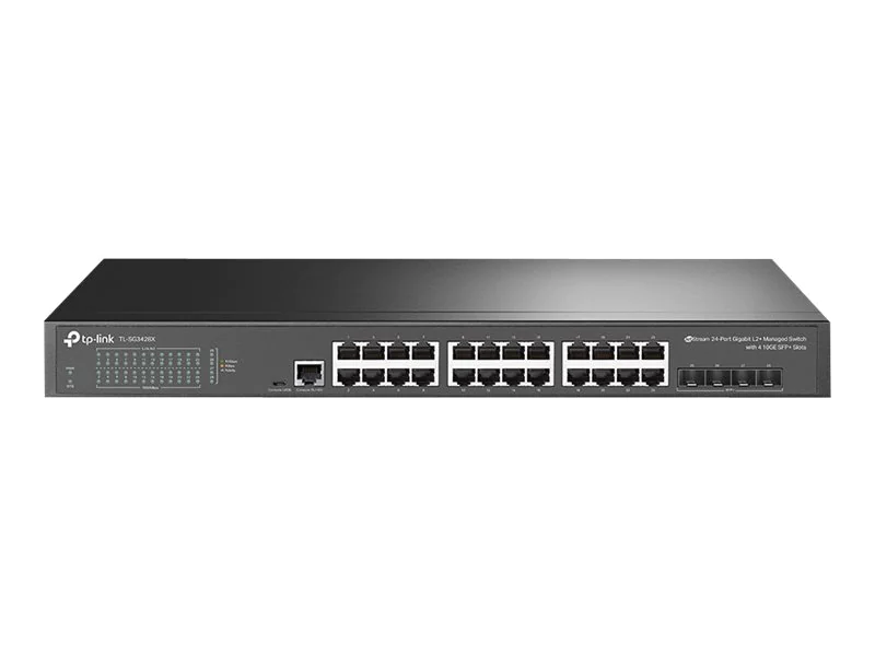 TP-Link JetStream TL-SG3428X V1.6 - Switch - managed - 24 x 10/100/1000 + 4 x 10 Gigabit SFP+ - an Rack montierbar