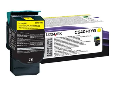Lexmark - Hohe Ergiebigkeit - Gelb - Original - Tonerpatrone LCCP, LRP - für Lexmark C540, C543, C544, C546, X543, X544, X546, X548