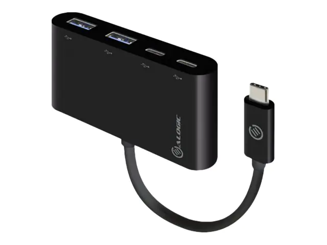 Alogic UCH2C2A - USB Typ-C - USB 3.2 Gen 1 (3.1 Gen 1) - Schwarz - 0,1 m - 5 Gbit/s