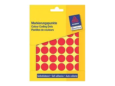 Avery Zweckform Markierungspunkt 3374 18mm rot 1.056 St./Pack.