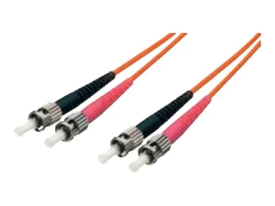 equip Pro - Patch-Kabel - ST Einzelmodus (M) zu ST Einzelmodus (M) - 1 m - Glasfaser - Duplex - 9/125 Mikrometer - OS2 - halogenfrei - Gelb