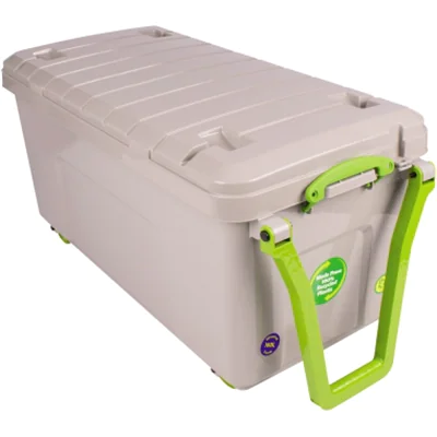 Really Useful Box Aufbewahrungsbox Recycling 50 x 50 x 100 cm (B x H x T) 160l Polypropylen, 100 % recycelt taubengrau Really Useful Box Aufbewahrungsbox Recycling 50 x 50 x 100 cm (B x H x T) 160l Polypropylen, 100 % recycelt taubengrau