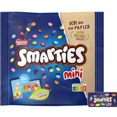SMARTIES® Schokolade Mini 13 x 14,4 g/Pack. SMARTIES® Schokolade Mini 13 x 14,4 g/Pack.