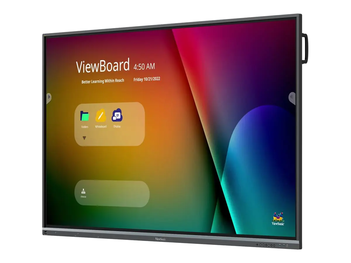 ViewSonic ViewBoard IFP8650-5F - 218 cm (86") Diagonalklasse 50-5F Series LCD-Display mit LED-Hintergrundbeleuchtung - interaktive Digital Signage - mit Touchscreen (Multi-Touch) / optionaler Slot-in-PC - 4K UHD (2160p) 3840 x 2160 - direkt beleuchte