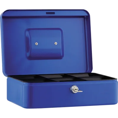 Geldkassette 25x9x18cm 6Fächer blau Geldkassette 25x9x18cm 6Fächer blau