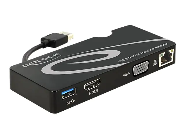 Delock Dockingstation - USB - VGA, HDMI - 1GbE 62461