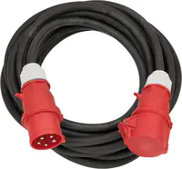Brennenstuhl 1167320100, 10 m, Draußen, IP44, Ölbeständig, UV-beständig, Schwarz, Rot, 400 V
