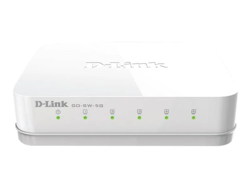 D-Link GO-SW-5G - Switch - unmanaged - 5 x 10/100/1000 - Desktop D-Link GO-SW-5G - Switch - unmanaged - 5 x 10/100/1000 - Desktop