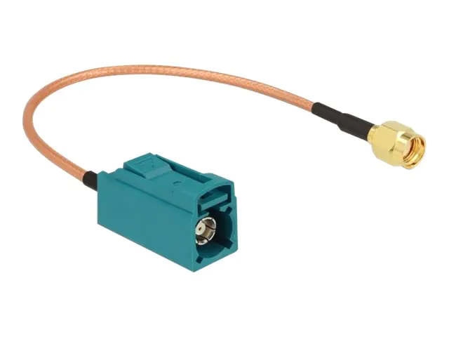 Delock - Antennenkabel - FAKRA Z-Anschluss weiblich zu RP-SMA männlich - 20 cm - Koax