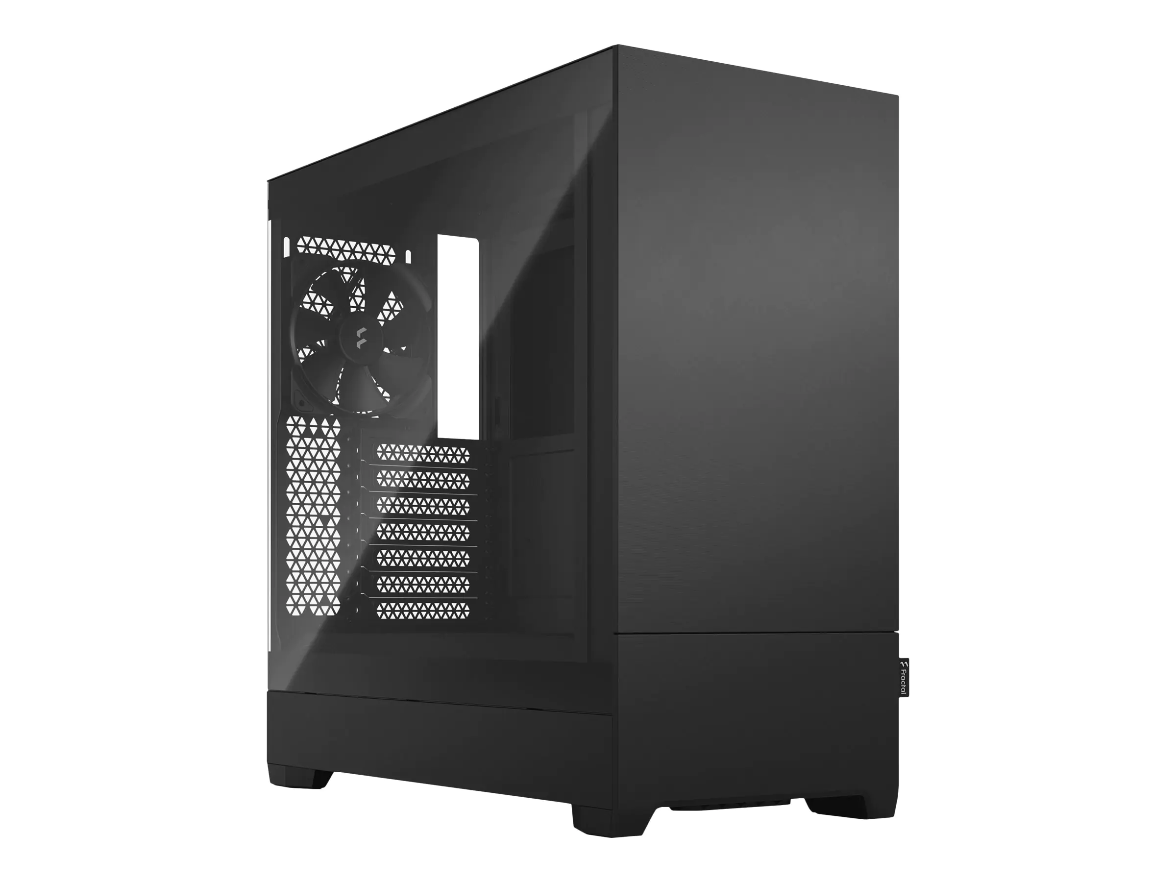 Fractal Design Pop Silent - Tower - ATX - Seitenteil mit Fenster (gehärtetes Glas) - keine Spannungsversorgung (ATX) - Schwarz TG mit klarer Farbe - USB/Audio