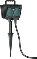 Brennenstuhl 1154450, Typ F, Schwarz, IP44, CE, 230 V, 16 A