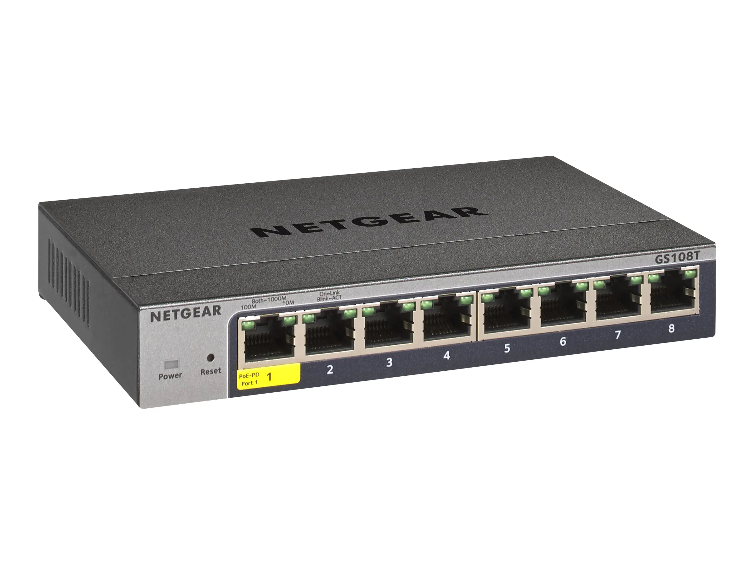 Netgear Smart GS108Tv3 - Switch - Smart - 8 x 10/100/1000 GS108T-300PES
