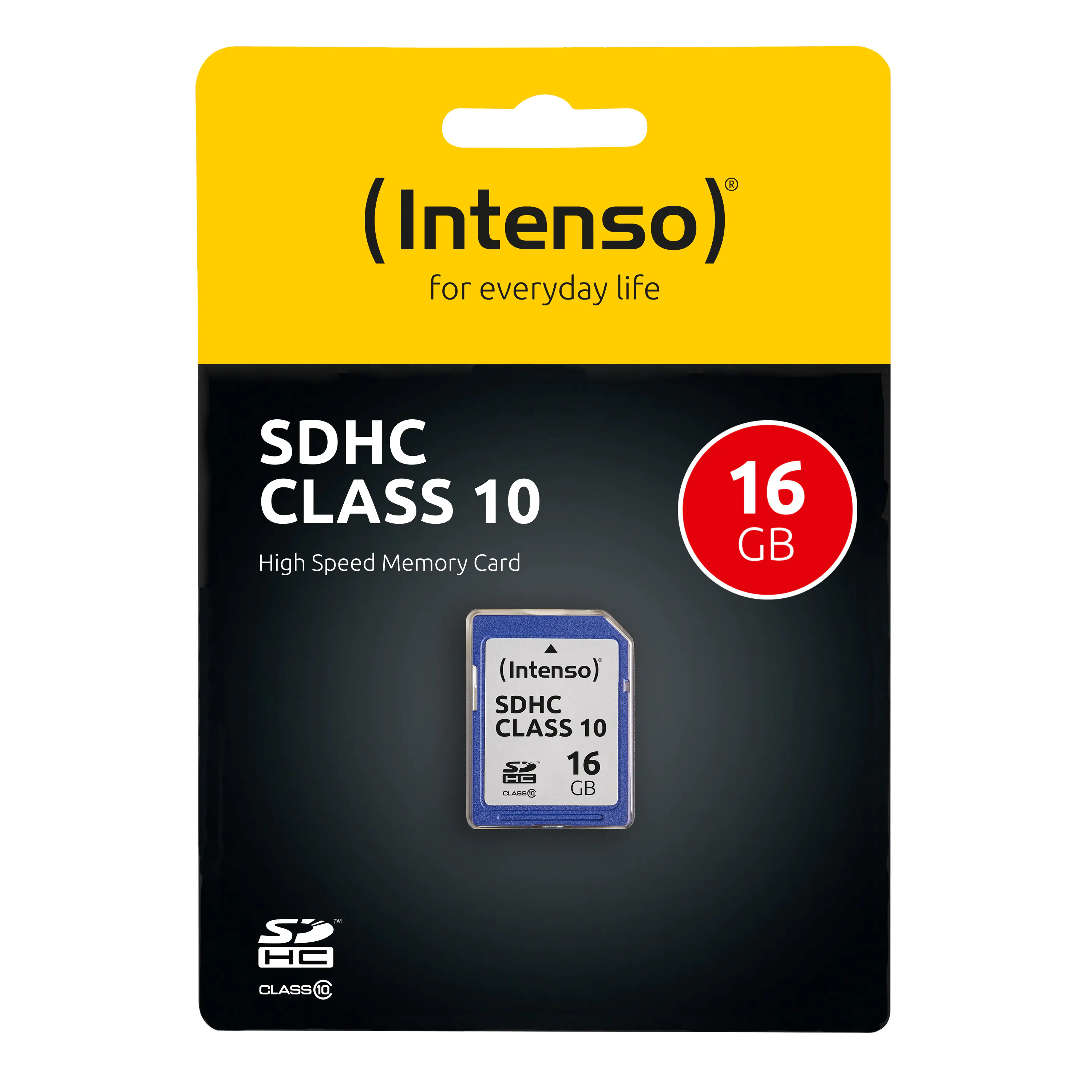 Intenso Class 10 - Flash-Speicherkarte - 16 GB - Class 10 - SDHC Intenso Class 10 - Flash-Speicherkarte - 16 GB - Class 10 - SDHC