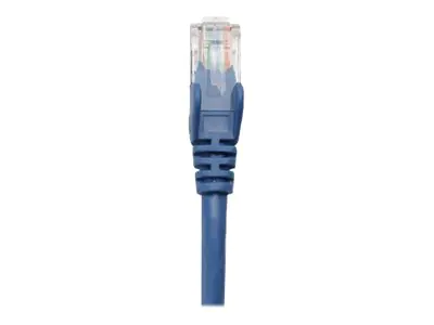 Intellinet Network Patch Cable, Cat5e, 10m, Blue, CCA, U/UTP, PVC, RJ45, Gold Plated Contacts, Snagless, Booted, Lifetime Warranty, Polybag - Patch-Kabel - RJ-45 (M) zu RJ-45 (M) - 10 m - UTP - CAT 5e - geformt, ohne Haken - Blau