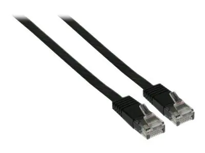 InLine - Patch-Kabel - RJ-45 (M) zu RJ-45 (M) - 50 cm - UTP - CAT 6 - geformt, flach - Schwarz