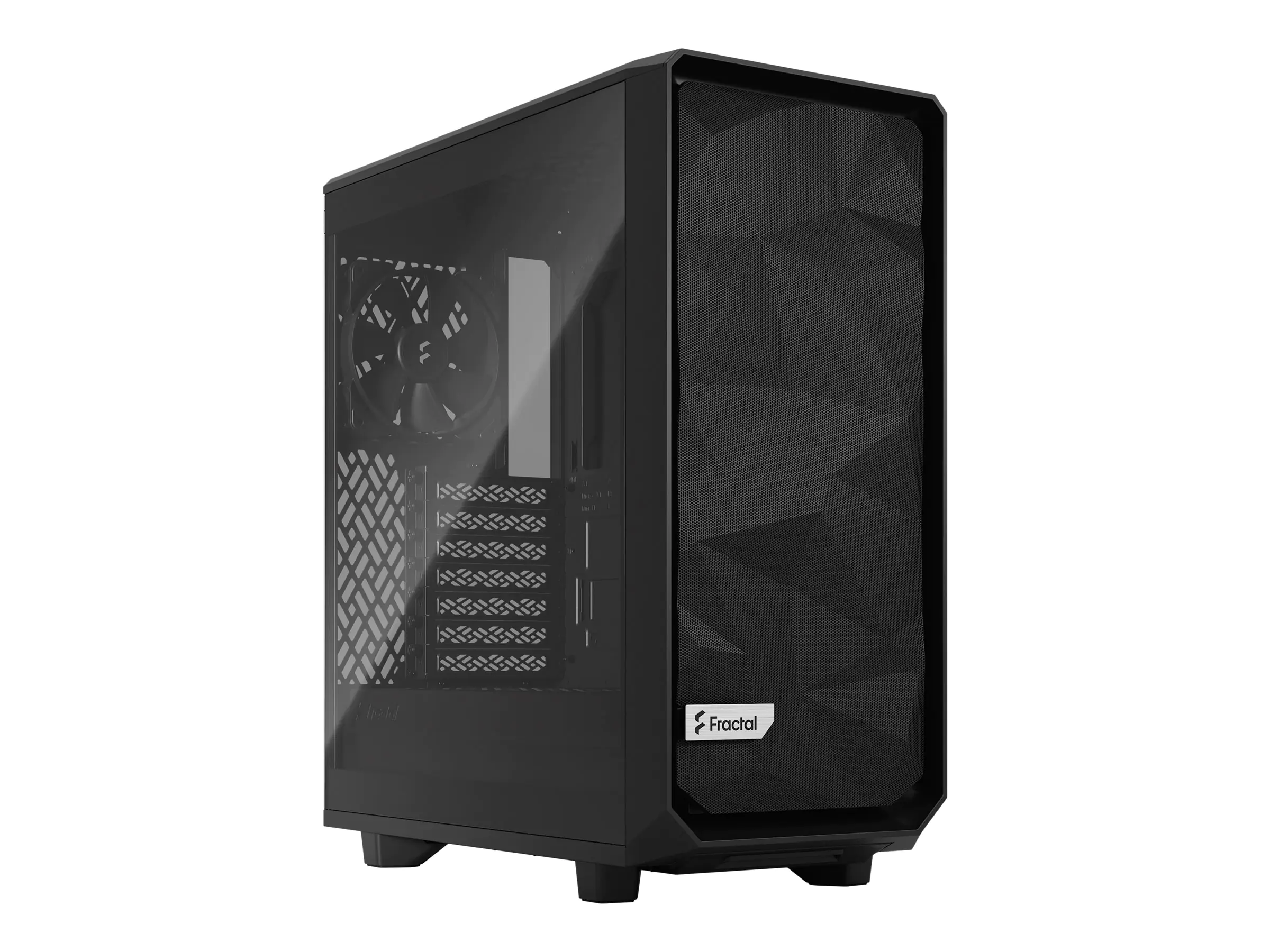 Fractal Design Meshify Meshify 2 Compact Lite - Mid tower - ATX - Seitenteil mit Fenster (gehärtetes Glas) - keine Spannungsversorgung (ATX) - Black TG Light Tint - USB/Audio