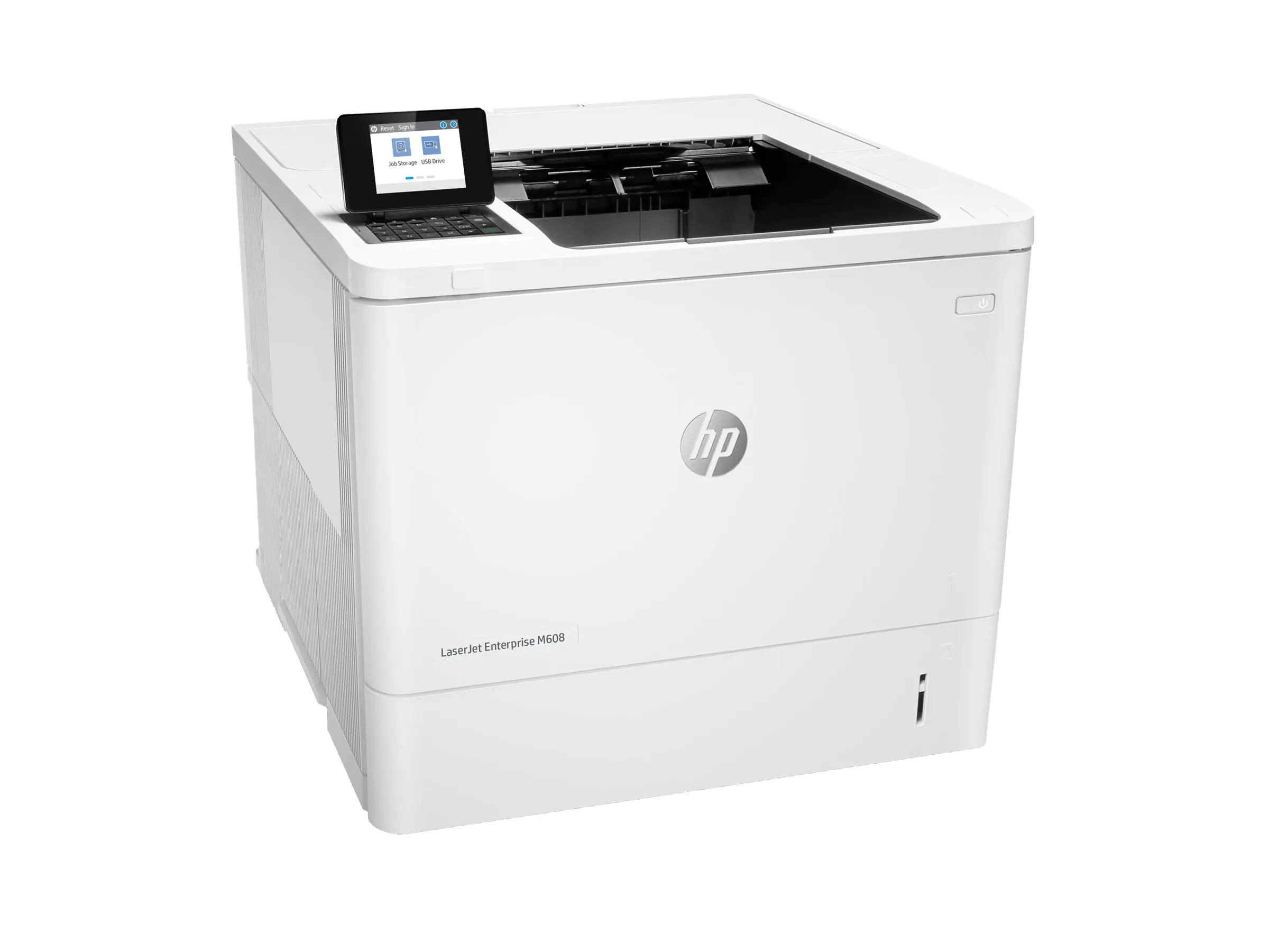 HP LaserJet Enterprise M608n - Drucker - s/w - Laser - A4/Legal - 1200 x 1200 dpi - bis zu 61 Seiten/Min. - Kapazität: 650 Blätter - USB 2.0, Gigabit LAN, USB 2.0-Host
