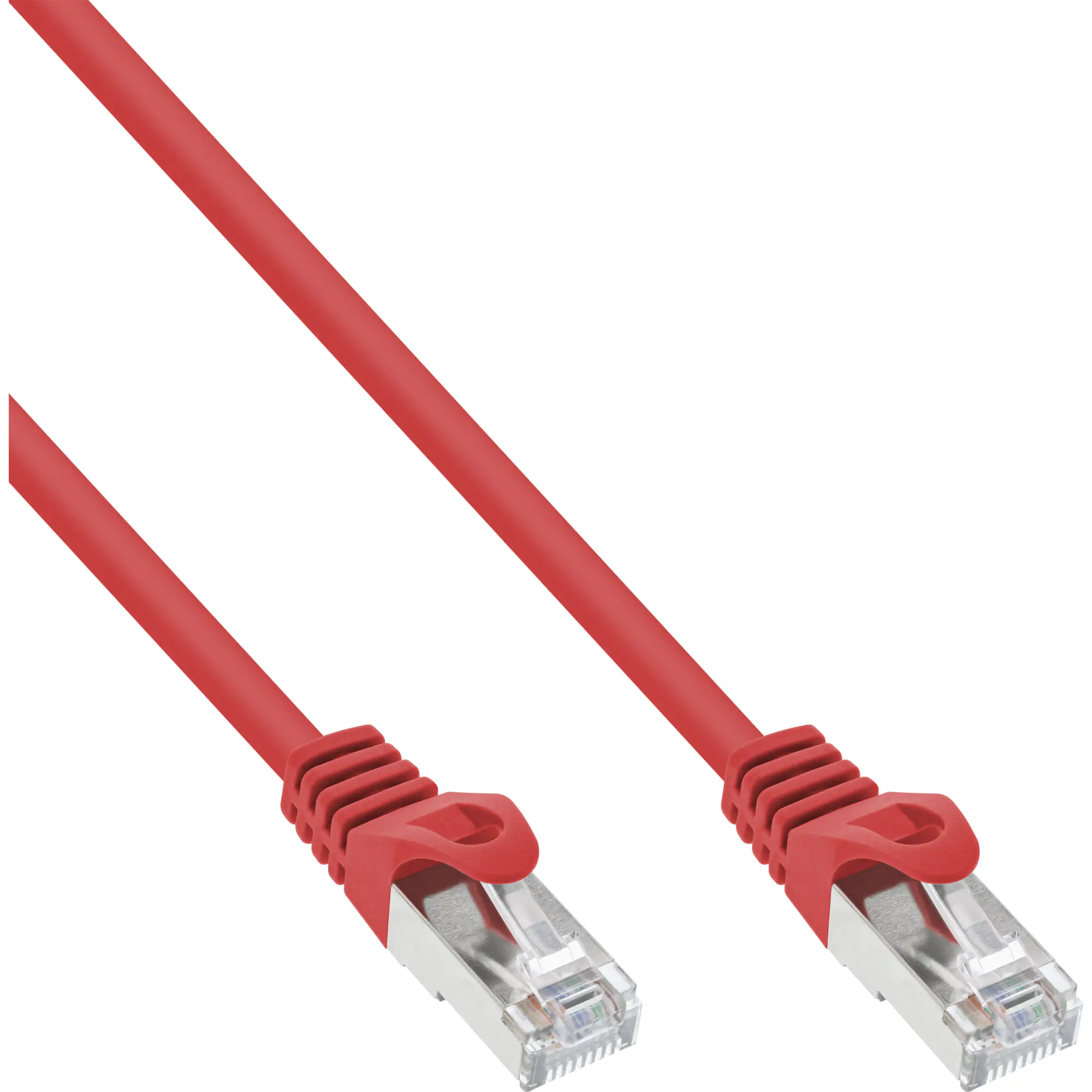 InLine - Patch-Kabel - RJ-45 (M) zu RJ-45 (M) - 1.5 m - SFTP - CAT 5e - geformt - Rot