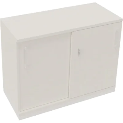 Schiebetürenschrank 2OH B1000xT442xH781mm ws/Diamant Weiß Schiebetürenschrank 2OH B1000xT442xH781mm ws/Diamant Weiß