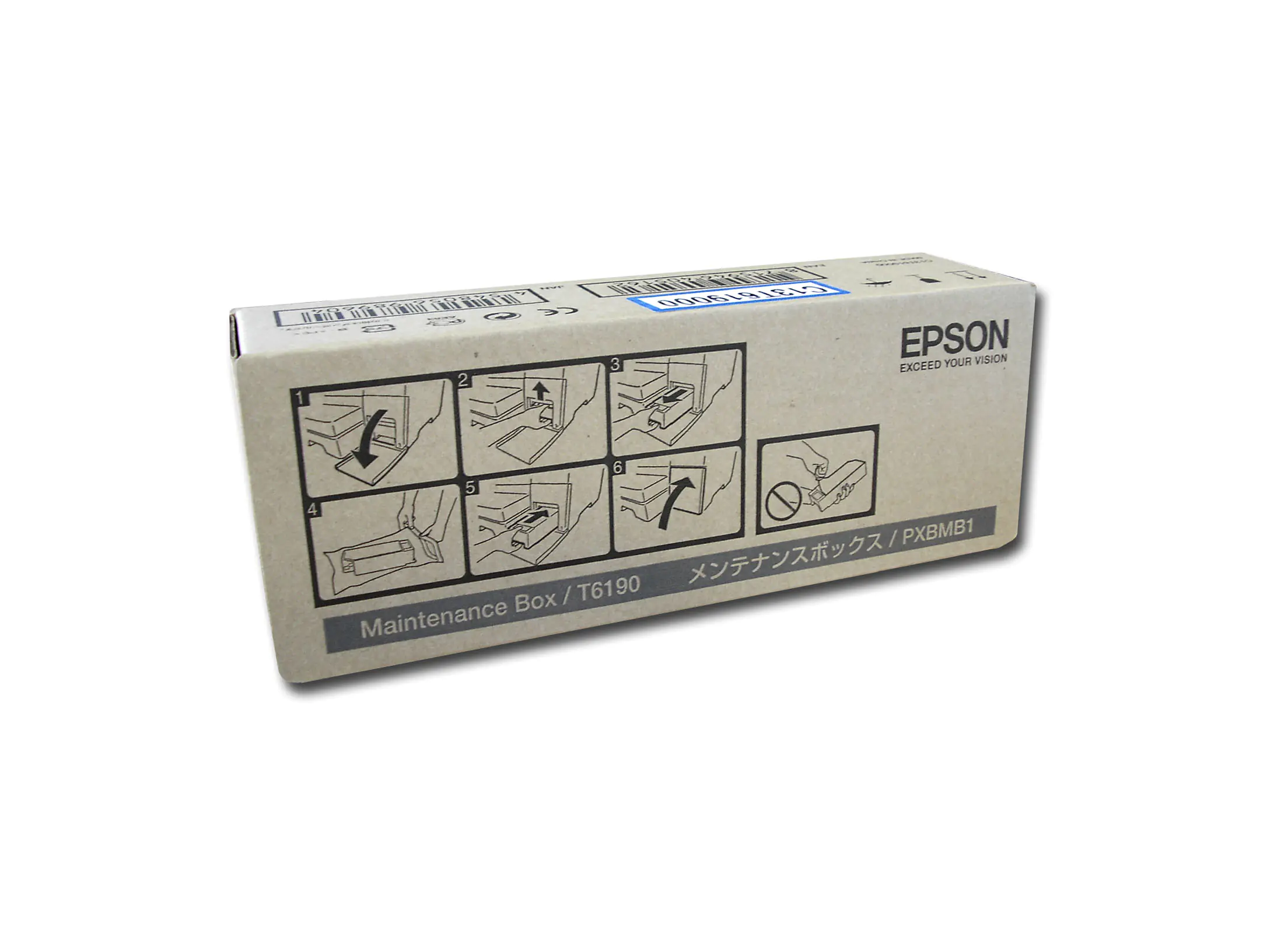 Epson T6190 - Wartungskit - für B 300, 310N, 500DN, 510DN; Stylus Pro 4900, Pro 4900 Spectro_M1; SureColor P5000, SC-P5000 Epson T6190 - Wartungskit - für B 300, 310N, 500DN, 510DN; Stylus Pro 4900, Pro 4900 Spectro_M1; SureColor P5000, SC-P5000