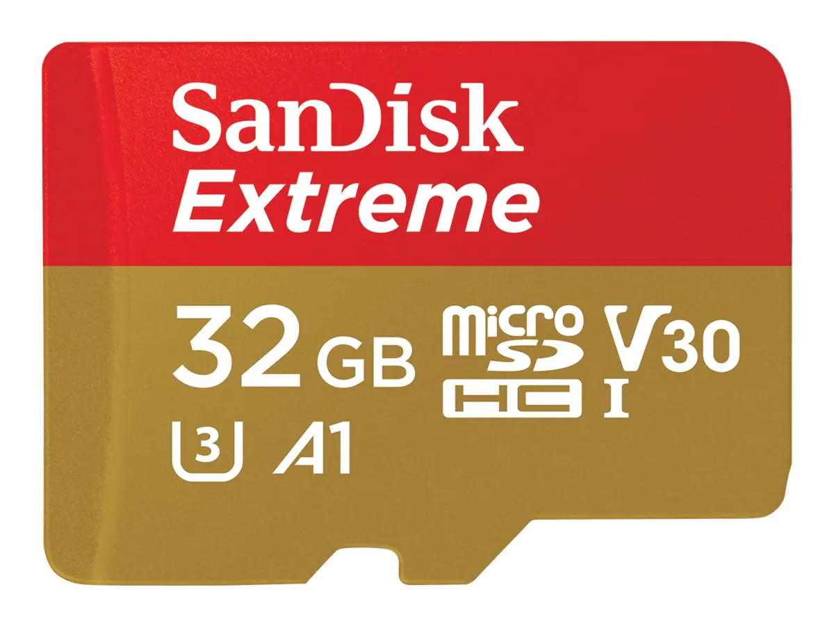 SanDisk Extreme - Flash-Speicherkarte - 32 GB - A1 / Video Class V30 / UHS-I U3 / Class10 - microSDHC UHS-I