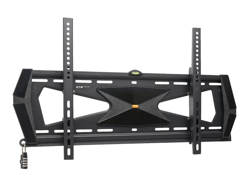 Eaton Tripp Lite Series Heavy-Duty Tilt Security Display TV Wall Mount for 37" to 80" TVs and Monitors, Flat or Curved Screens - Klammer - für Flachbildschirm - verriegelbar - Stahl - Schwarz - Bildschirmgröße: 94-203 cm (37"-80") - Wandmontage