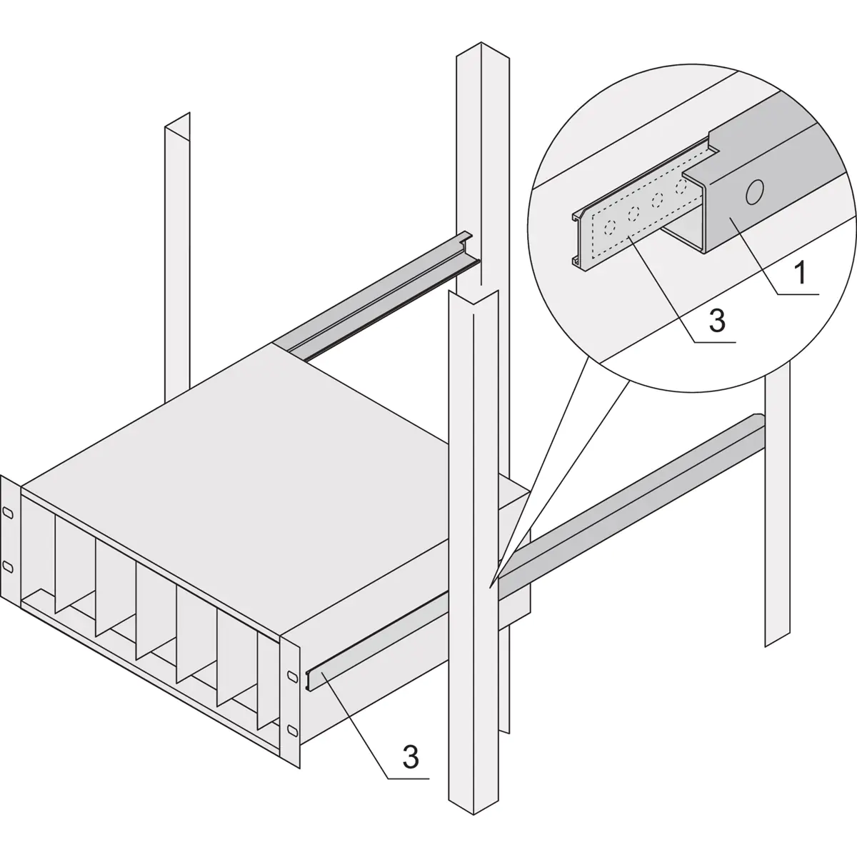 SCHROFF X-Versteifungsprofil für europacPRO 2 24562455 (VE2)