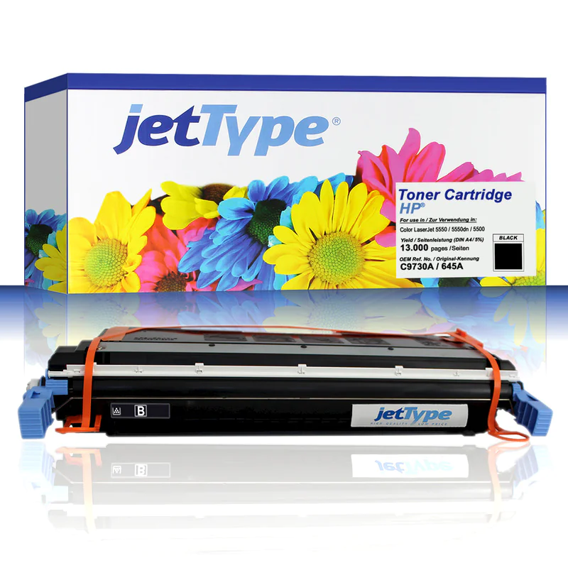 jetType Toner kompatibel zu HP C9730A 645A schwarz 13.000 Seiten 1 Stück