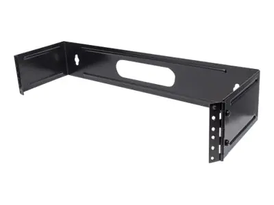 Intellinet Aufklappbare 19" Wandbefestigung, 2 HE, Schwarz - Patch-Paneel-Halterung - geeignet für Wandmontage - Schwarz - 2U - 48.3 cm (19")