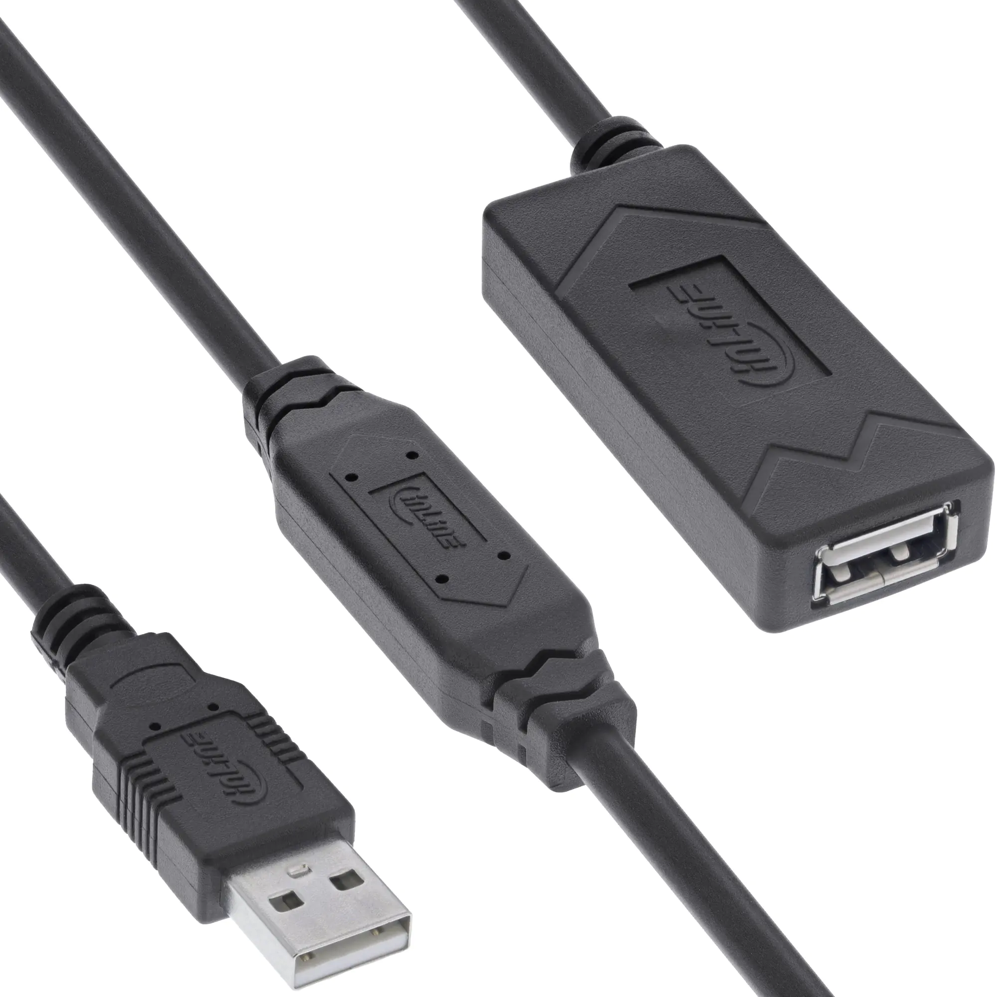 InLine USB 2.0 Aktiv-Verlängerung - USB-A Stecker /Buchse - 20m