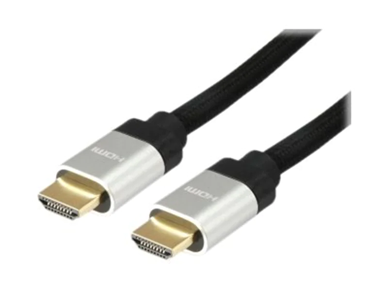 Equip Life - Ultra High Speed - HDMI-Kabel mit Ethernet - HDMI männlich zu HDMI männlich - 1 m - Schwarz - 8K Unterstützung Equip Life - Ultra High Speed - HDMI-Kabel mit Ethernet - HDMI männlich zu HDMI männlich - 1 m - Schwarz - 8K Unterstützung